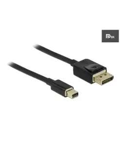 חיבור מסך DisplayPort תקע מיני DP לתקע DP זכרזכר DELOCK 84928 8K 60hertz