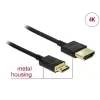 כבל HDMI 3D 4K תקע מיני HDMI לתקע HDMI-A ז/ז DELOCK | 85118 | 4K | 60hertz