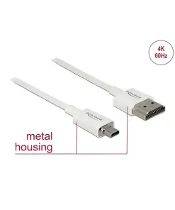 כבל HDMI 3D תקע מיקרו HDMI לתקע HDMI-A ז/ז DELOCK | 85148 | 4K | 60hertz