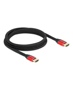 כבל HDMI 8K Certified ז/ז בצבע אדום DELOCK | 85774 | 8K | 60hertz