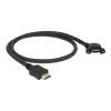 כבל HDMI-A צד אחד בזווית 110° להתקנה בפאנל עם מרחק בין הברגים 30 מ