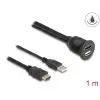 כבל HDMI+USB2.0 להתקנה בקדח עגול 28.5 מ
