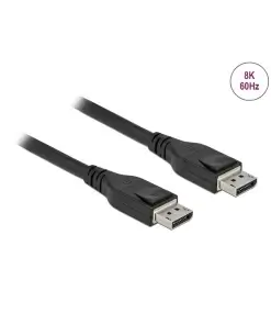 כבל HDR חיבור מסך DisplayPort ז/ז אקטיבי DELOCK | 85504 | 8K | 60hertz