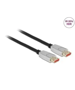 כבל HDR חיבור מסך DisplayPort זכר/זכר DELOCK | 87043 | 8K | 60hertz