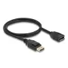 כבל HDR חיבור מסך DisplayPort זכר/נקבה DELOCK 80001 4K 60hertz