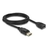 כבל HDR חיבור מסך DisplayPort זכר/נקבה DELOCK 80002 4K 60hertz