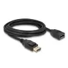 כבל HDR חיבור מסך DisplayPort זכר/נקבה DELOCK 80003 4K 60hertz