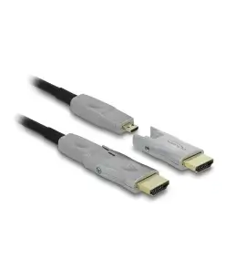 כבל אקטיבי HDMI ז/ז עם ראשים נשלפים ניתן להחלפה בשני צדדים DELOCK | 85880 | 4K | 60hertz