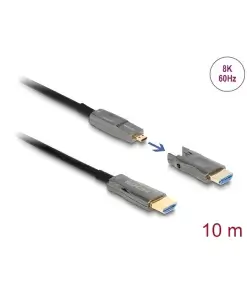כבל אקטיבי Optical 5in1 HDMI ז/ז עם ראשים מתחלפים DELOCK | 86005 | 8K | 60hertz