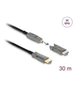 כבל אקטיבי Optical 5in1 HDMI ז/ז עם ראשים מתחלפים DELOCK | 86010 | 8K | 60hertz