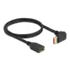 כבל מאריך HDR חיבור מסך DisplayPort ז/נ צד אחד בזווית 90° למעלה DELOCK 87080 8K 60hertz