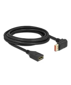 כבל מאריך HDR חיבור מסך DisplayPort ז/נ צד אחד בזווית 90° למעלה DELOCK | 87084 | 8K | 60hertz