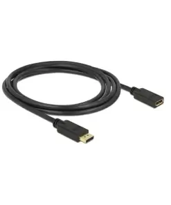 כבל מאריך חיבור מסך DisplayPort זכר/נקבה DELOCK 83810 4K 60hertz