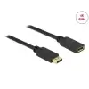 כבל מאריך חיבור מסך DisplayPort זכר/נקבה DELOCK 84908 4K 60hertz