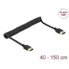 כבל מסולסל HDMI HDR ז/ז DELOCK | 84967 | 4K | 60hertz