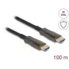 כבל משוריין HDMI HDR Metal Armoured אקטיבי על סיב אופטי ז/ז DELOCK | 86080 | 8K | 60hertz