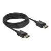 כבל קואקסיאלי DisplayPort זכר/זכר DELOCK 85303 8K 60hertz