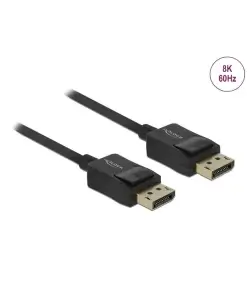 כבל קואקסיאלי DisplayPort זכר/זכר DELOCK 85305 8K 60hertz
