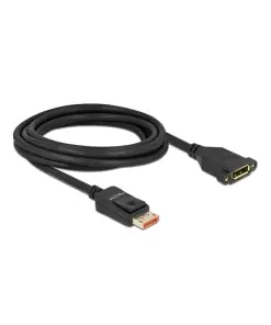 כבל תצוגה DisplayPort ז/נ עם מרחק בין הברגים 27 מ