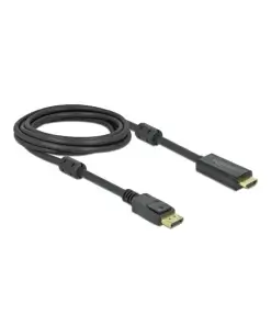 כבל תצוגה DisplayPort לחיבור HDMI ז/ז אקטיבי DELOCK 85957 4K 60hertz