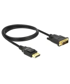 כבל תצוגה DisplayPort לחיבור מסך DVI ז/ז DELOCK | 85312 | 4K | 30hertz