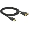 כבל תצוגה DisplayPort לחיבור מסך DVI ז/ז DELOCK | 85313 | 4K | 30hertz