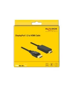 כבל תצוגה DisplayPort לחיבור מסך HDMI ז/ז DELOCK | 85316 | 4K | 30hertz