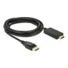 כבל תצוגה DisplayPort לחיבור מסך HDMI ז/ז DELOCK | 85318 | 4K | 30hertz