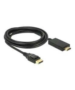 כבל תצוגה DisplayPort לחיבור מסך HDMI ז/ז DELOCK | 85318 | 4K | 30hertz