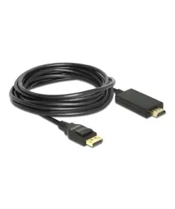 כבל תצוגה DisplayPort לחיבור מסך HDMI ז/ז DELOCK | 85319 | 4K | 30hertz