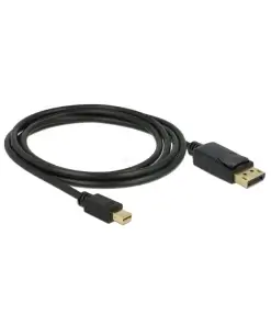 כבל תצוגה DisplayPort תקע מיני DP לתקע DP ז/ז DELOCK | 82438 | 4K | 60hertz