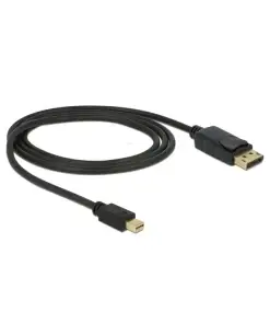 כבל תצוגה DisplayPort תקע מיני DP לתקע DP ז/ז DELOCK | 82698 | 4K | 60hertz