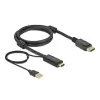 כבל תצוגה HTML לחיבור DisplayPort ז/ז אקטיבי DELOCK 85963 4K 30hertz