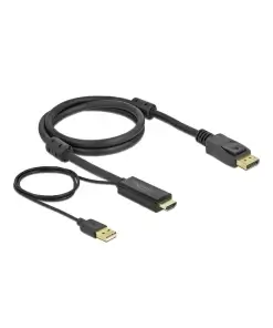 כבל תצוגה HTML לחיבור DisplayPort ז/ז אקטיבי DELOCK 85963 4K 30hertz