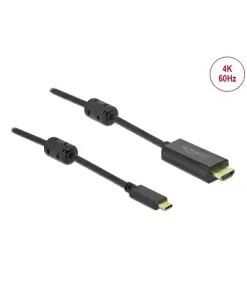 כבל תצוגה USB-C אקטיבי לחיבור מסך HDMI ז/ז DELOCK | 85969 | 4K | 60hertz