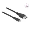 כבל תצוגה USB-C דו-כיווני לחיבור מסך DisplayPort ז/ז DELOCK | 86040 | 60hertz