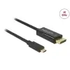 כבל תצוגה USB-C לחיבור מסך DisplayPort ז/ז DELOCK | 85255 | 4K | 60hertz