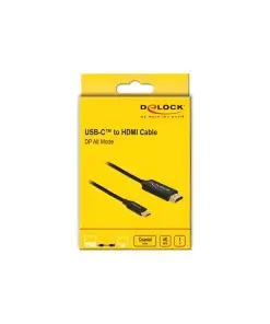 כבל תצוגה USB-C קואקסיאלי לחיבור מסך HDMI ז/ז DELOCK | 84904 | 4K | 60hertz