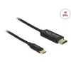 כבל תצוגה USB-C קואקסיאלי לחיבור מסך HDMI ז/ז DELOCK | 84904 | 4K | 60hertz