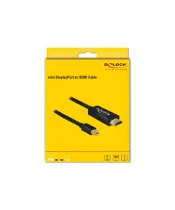 כבל תצוגה מיני DisplayPort לחיבור מסך HDMI ז/ז DELOCK | 83698 | 60hertz