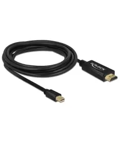 כבל תצוגה מיני DisplayPort לחיבור מסך HDMI ז/ז DELOCK | 83700 | 60hertz