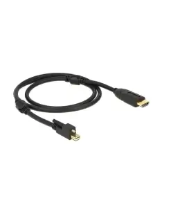 כבל תצוגה מיני DisplayPort לחיבור מסך HDMI ז/ז אקטיבי DELOCK 83730 4K 30hertz