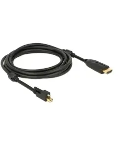 כבל תצוגה מיני DisplayPort לחיבור מסך HDMI ז/ז אקטיבי DELOCK 83731 4K 30hertz