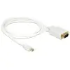 כבל תצוגה מיני DisplayPort לחיבור מסך VGA ז/ז DELOCK | 82921 | 30hertz