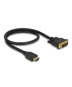 כבל תצוגה תקע HDMI לתקע DVI 24+1 ז/ז DELOCK | 85651