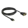 כבל תצוגה תקע HDMI לתקע DVI 24+1 ז/ז DELOCK | 85654