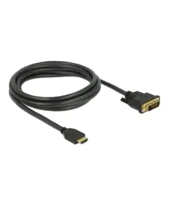 כבל תצוגה תקע HDMI לתקע DVI 24+1 ז/ז DELOCK | 85654