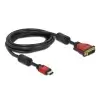 כבל תצוגה תקע HDMI לתקע DVI 24+1 ז/נ DELOCK | 84343