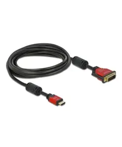 כבל תצוגה תקע HDMI לתקע DVI 24+1 ז/נ DELOCK | 84344