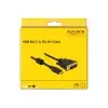 כבל תצוגה תקע מיני HDMI לתקע DVI 24+1 ז/נ DELOCK | 83582